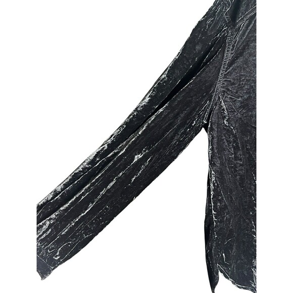 Free People We the Free Long Sleeve Button Up Oversized Tunic Top Velvet X Small - Picture 6 of 13